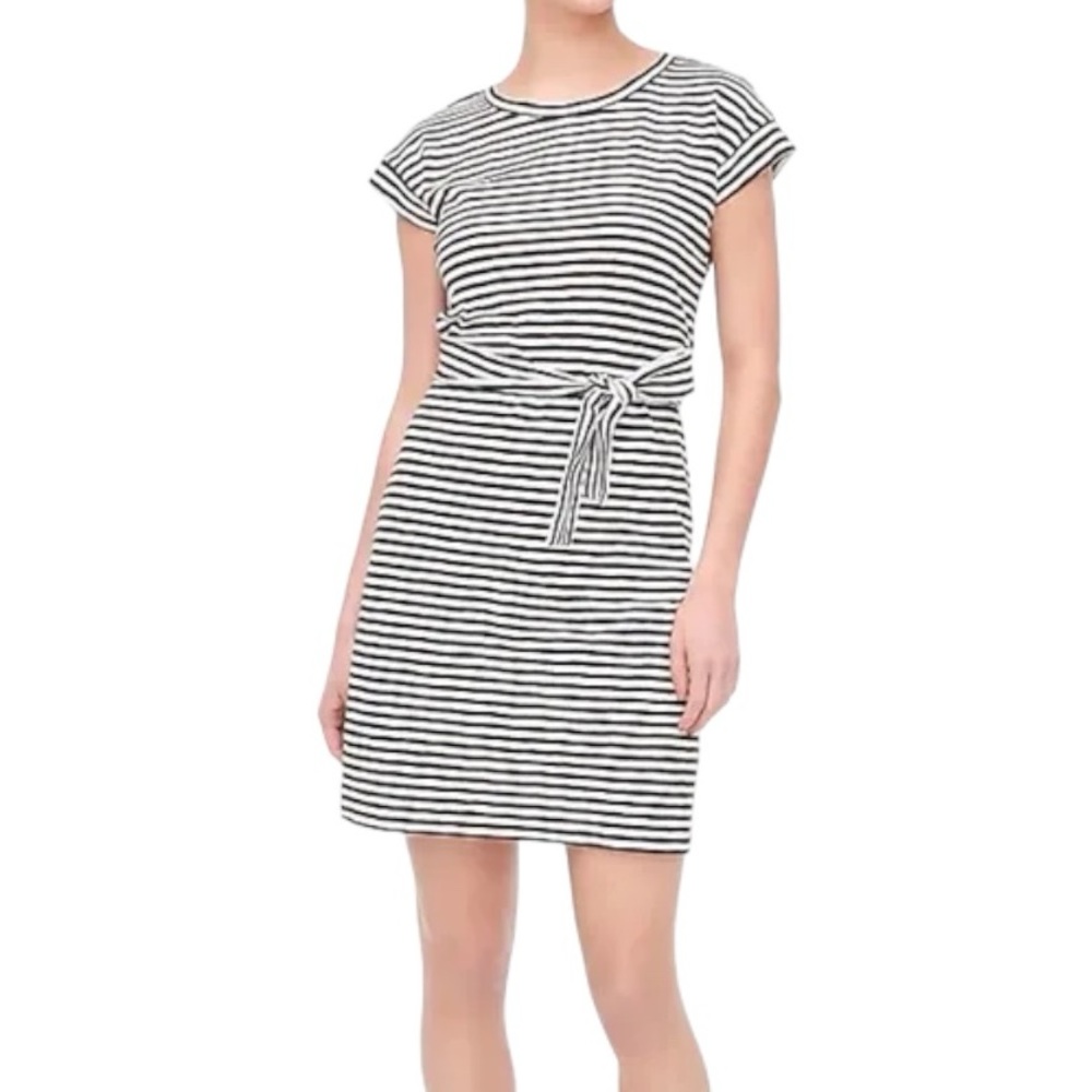 Striped Black and White Dress